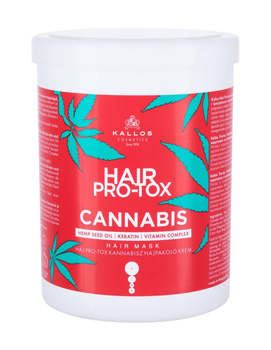 Maska do włosów - Kallos Hair Pro-Tox Cannabis 1000ml Regenerująca